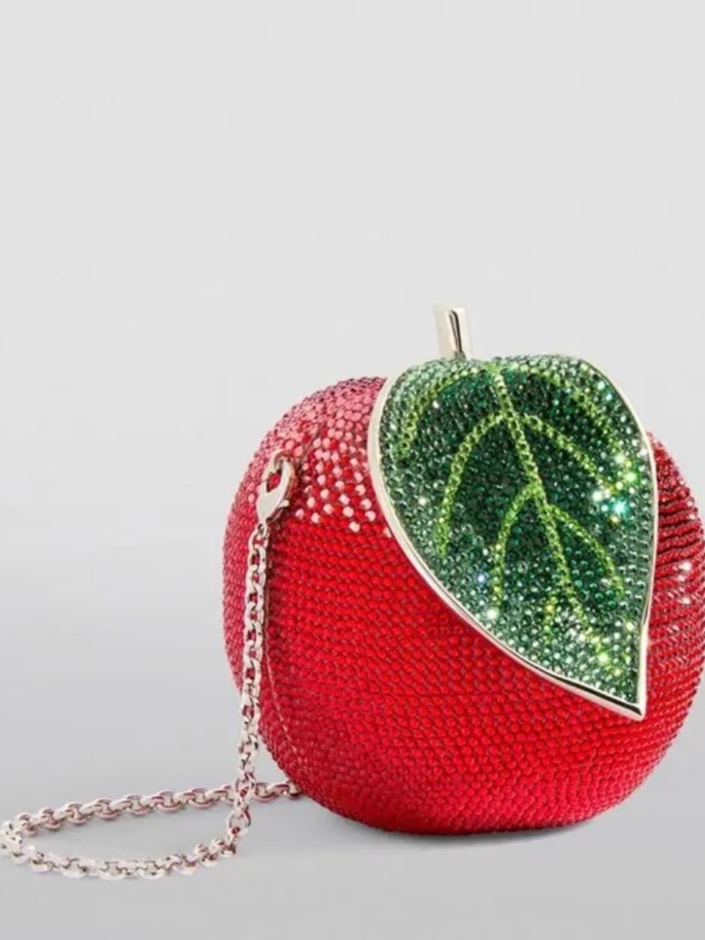 Judith Leiber Apple Clutch Bag Minaudiere - Picture 8 of 9